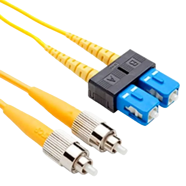 Fiber optic patch cords, singlemode duplex core SC-FC 3M, SH31, APC Electronic