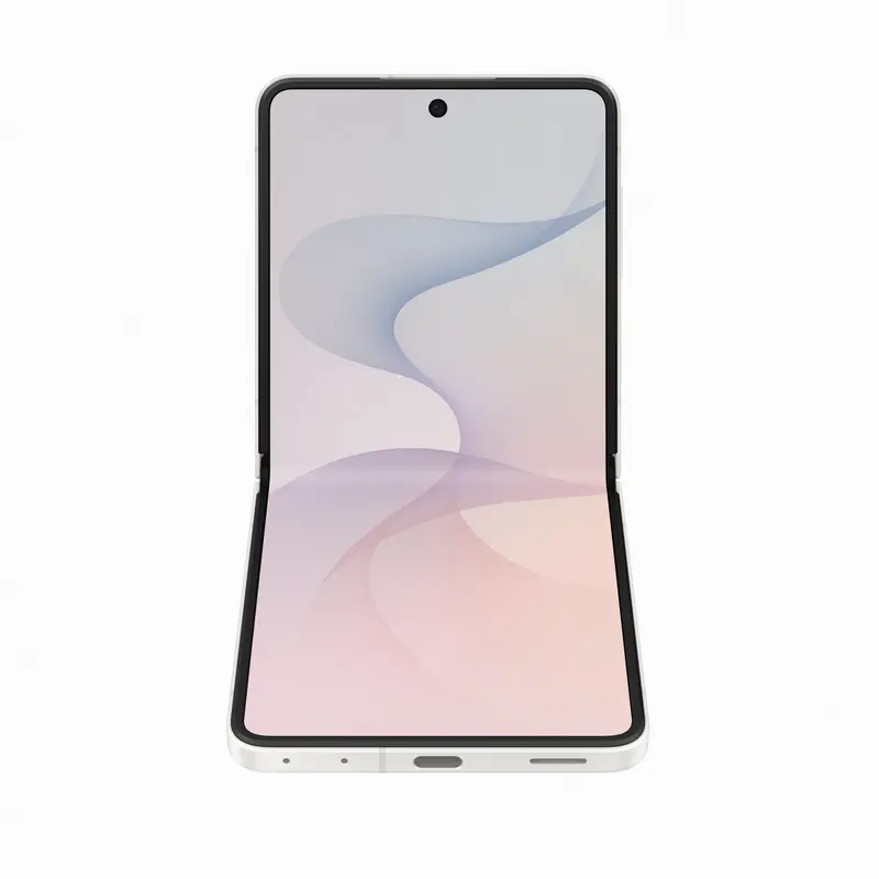 Telefon pliabil Samsung Galaxy Z Flip8 12/512 GB Crem, vedere laterală