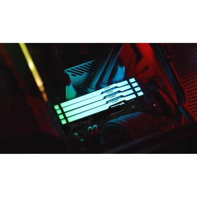 Kingston FURY 32 GB (2x16 GB) DDR5 5600 MHz Beast RGB, vedere laterală
