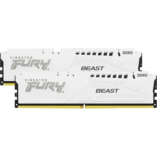 Kingston FURY 32 GB (2x16GB) DDR5 6400 MHz Beast EXPO White