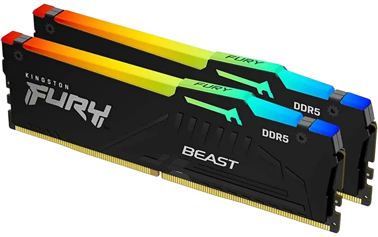 Kingston FURY Beast RGB 32GB DDR5 5200MHz Kit 2x16GB CL40-40-40