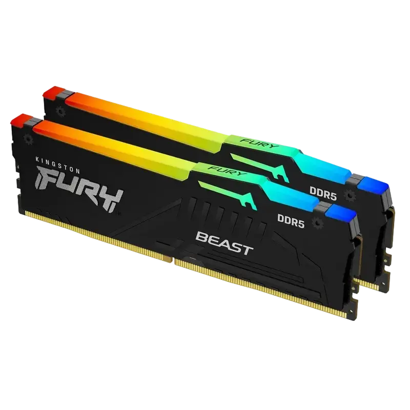 Kingston FURY Beast RGB 32GB DDR5 6400MHz Kit 2x16GB CL32-39-39