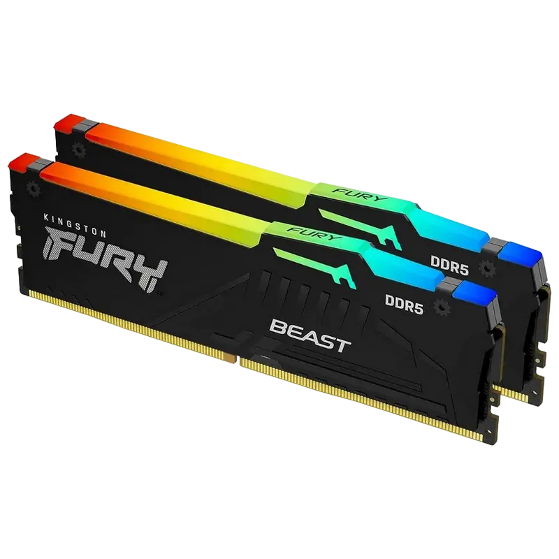 Kingston FURY Beast RGB 64GB DDR5 6000MHz Kit 2x32GB CL30-36-36