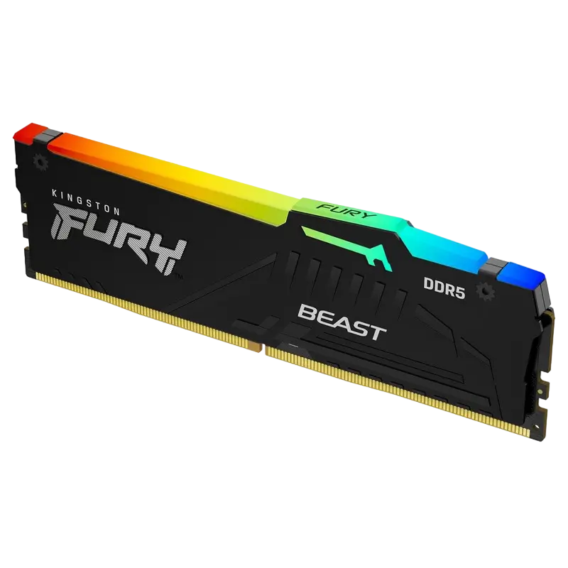 Kingston FURY Beast RGB 8GB DDR5 6000MHz CL30-36-36 Black