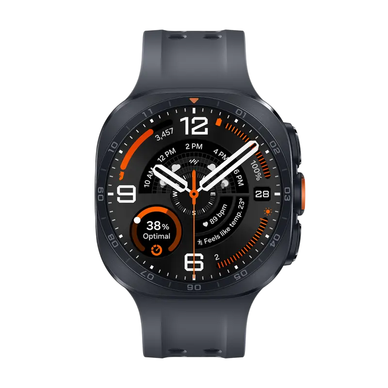Ceas inteligent Samsung Galaxy Watch Ultra 2 47 mm Negru, vedere posterioară