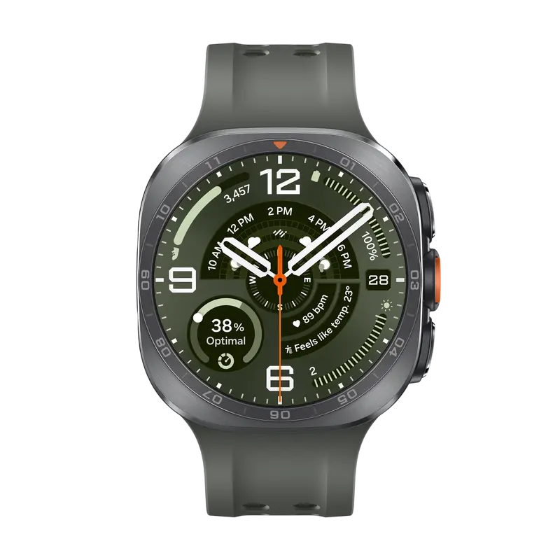 Ceas inteligent Samsung Galaxy Watch Ultra 2 47 mm Argintiu, vedere laterală