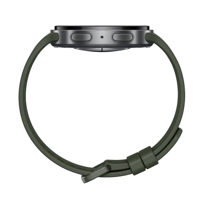 Ceas inteligent Samsung Galaxy Watch9 44 mm Argintiu, vedere laterală