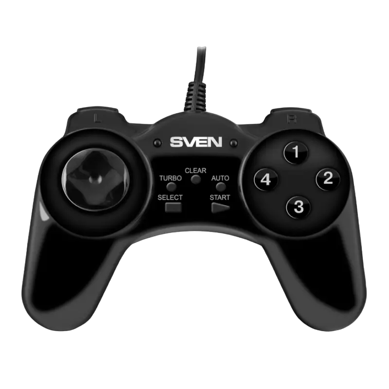 Gamepad SVEN GC-150, 2 axes, D-Pad,13 buttons, Turbo function, USB, Black