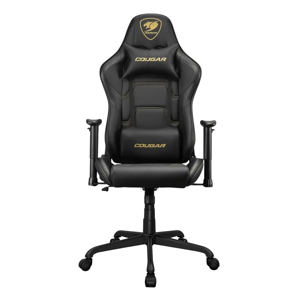 Gaming Chair Cougar ARMOR ELITE Royal Black/Gold, User max load up to 120kg / height 145-180cm