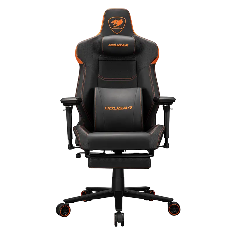 Gaming Chair Cougar Armor EVO M Black/Orange, User max load up to 160kg / height 160-195cm, Retracta