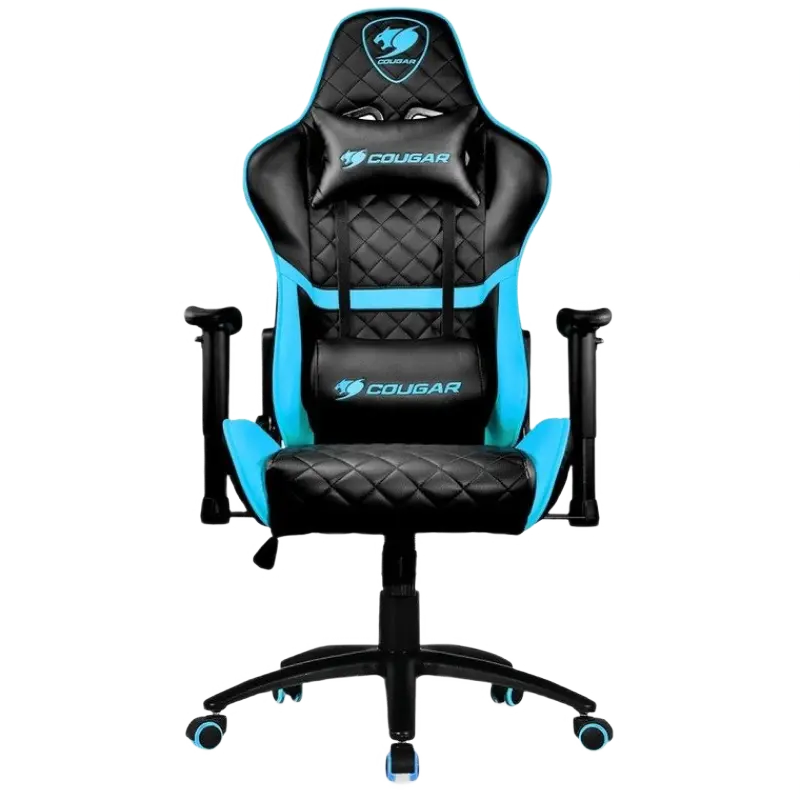 Gaming Chair Cougar ARMOR ONE Black/Sky Blue, User max load up to 120kg / height 145-180cm