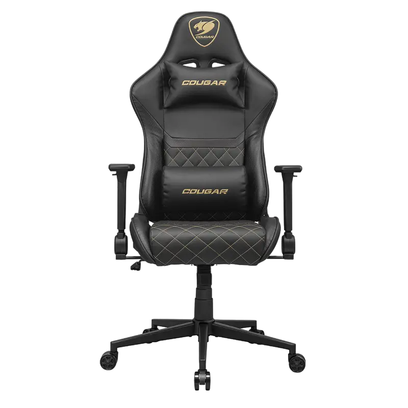 Gaming Chair Cougar Armor One V2 GOLD Black/Gold, User max load up to 120kg / height 145-180cm