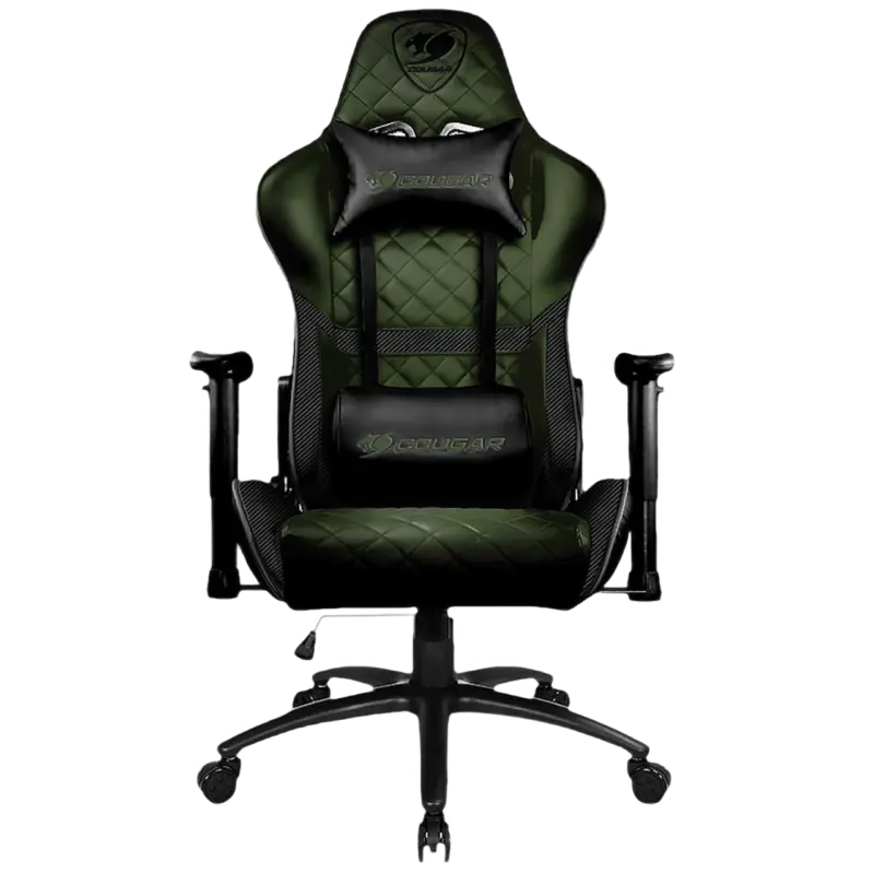 Gaming Chair Cougar ARMOR ONE X Black/Green, User max load up to 120kg / height 145-180cm
