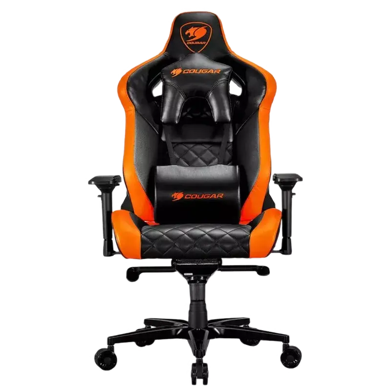 Gaming Chair Cougar ARMOR TITAN Black/Orange, User max load up to 160kg / height 160-195cm