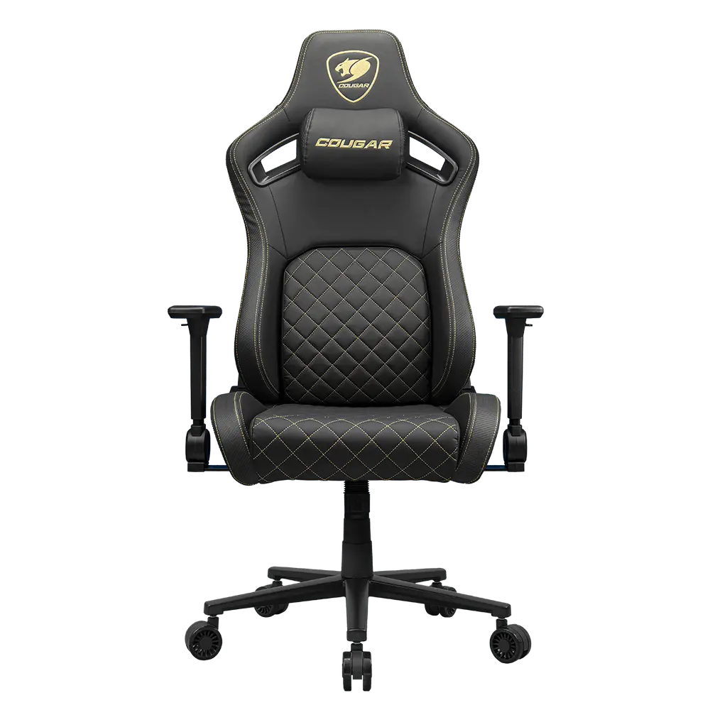 Gaming Chair Cougar Defensor Gold, User max load up to 120kg / height 155-190cm