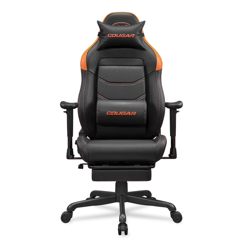 Gaming Chair Cougar Explore Neo Black/Orange, User max load up to 120kg / height 160-195cm, Retracta
