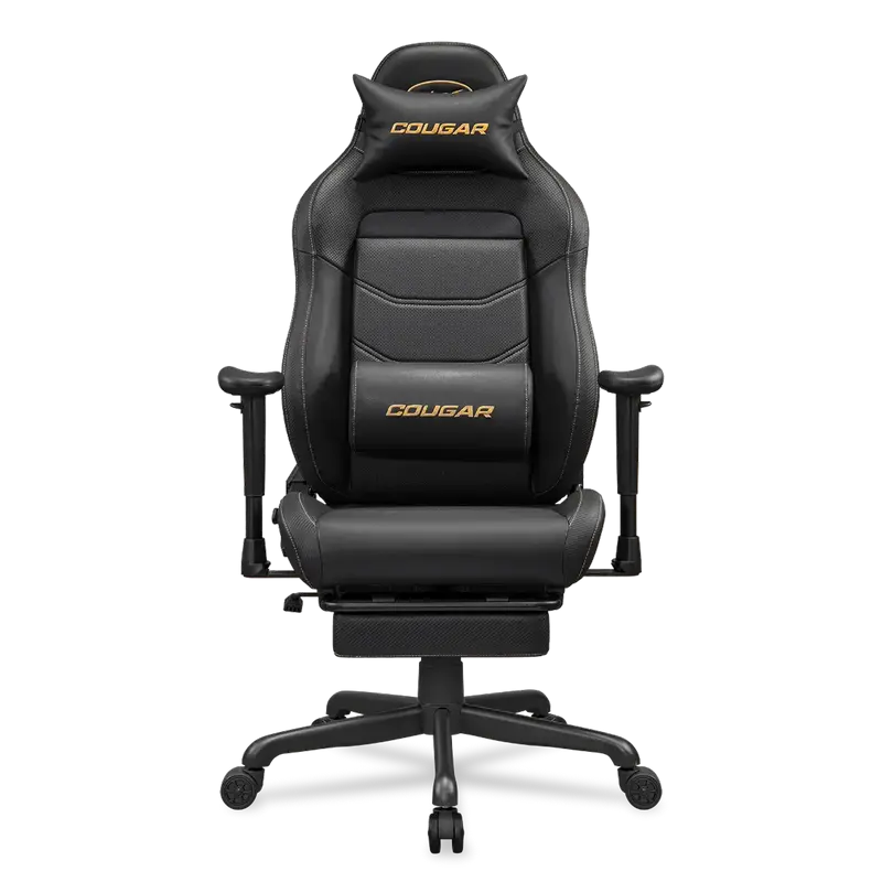 Gaming Chair Cougar Explore Neo Gold Black/Gold, User max load up to 120kg / height 160-195cm, Retra