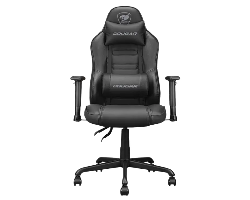 Gaming Chair Cougar FUSION S Black, User max load up to 120kg / height 145-180cm