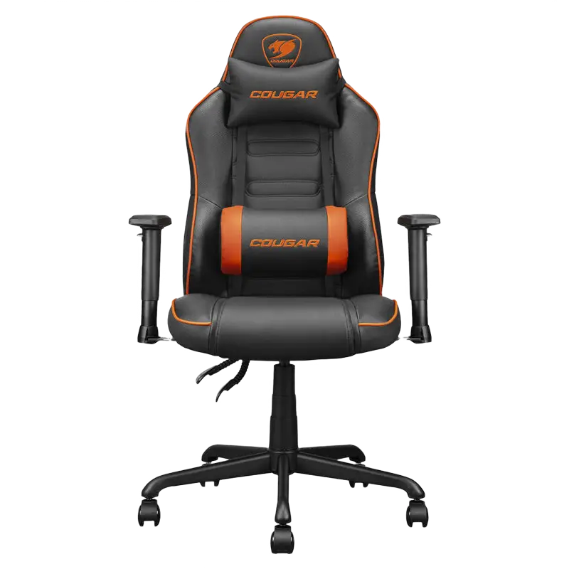 Gaming Chair Cougar FUSION S Black/Orange, User max load up to 120kg / height 145-180cm