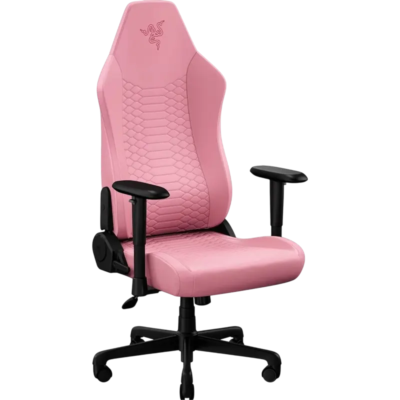 Scaun gaming Razer Iskur V2 X Quartz, textil, roz, vedere alternativă