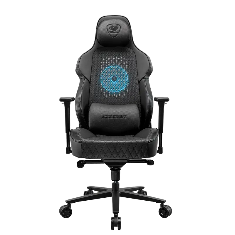 Gaming Chair Cougar NxSys AERO Black, User max load up to 160kg / height 160-195cm