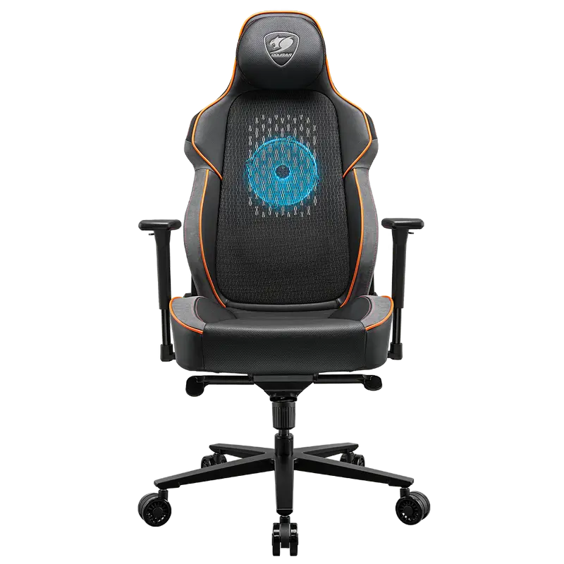 Gaming Chair Cougar NxSys AERO Black/Orange, User max load up to 160kg / height 160-195cm