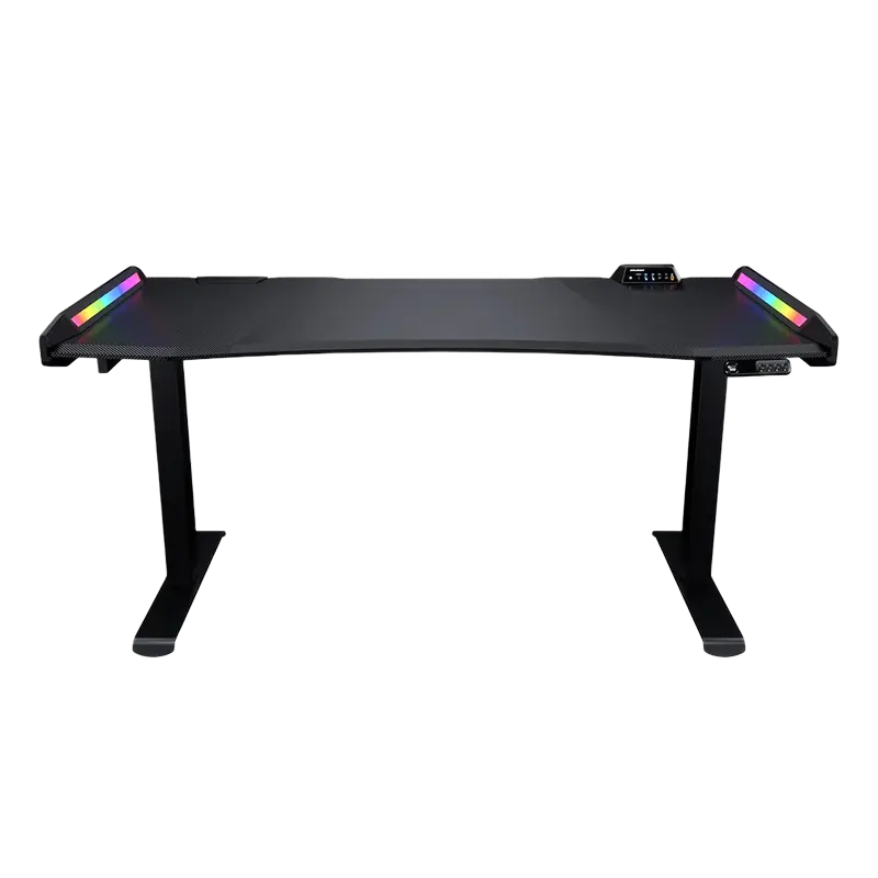 Gaming Desk Cougar E-Mars Width 1531mm, Heigh 700-1150mm, Electrical motors, Dual-sided RGB Lighting