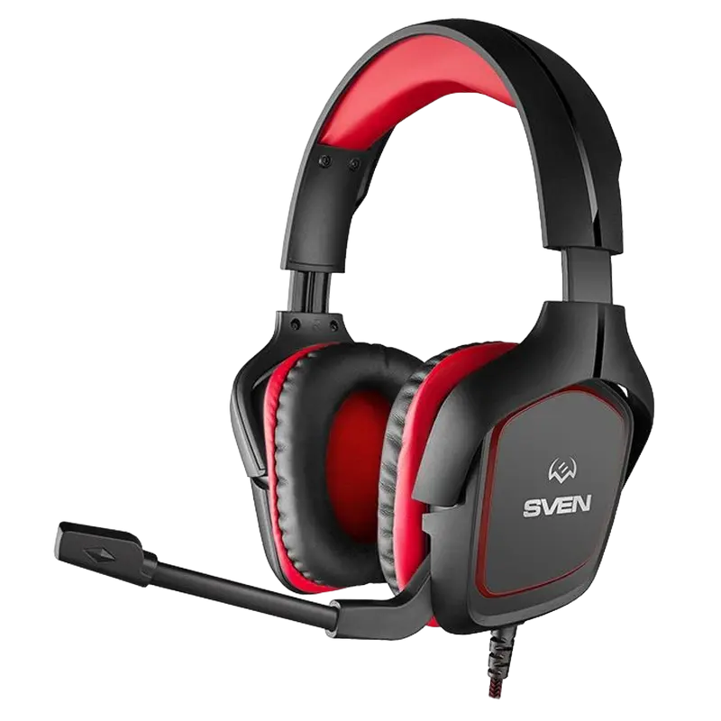 Gaming Headset SVEN AP-G333MV, 40mm drivers, 20-20kHz, 32 Ohm, 105dB, 305g, In-Line Controls, Retrac