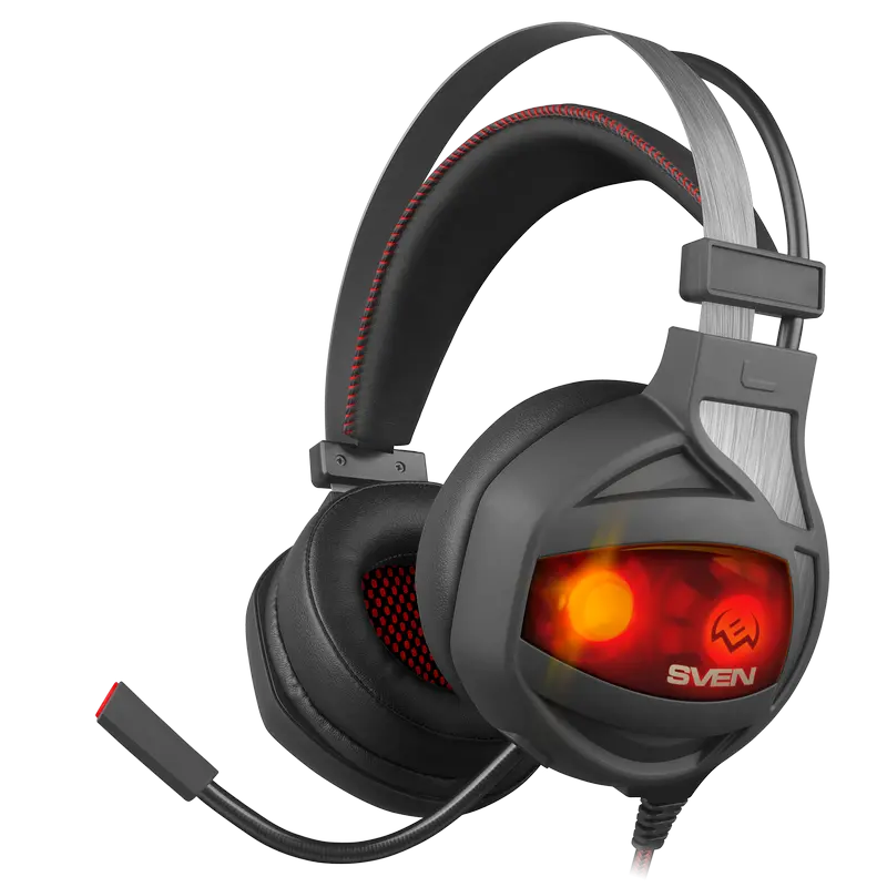 Gaming Headset SVEN AP-U996MV, 40mm & 30mm drivers, 20-20kHz, 32 Ohm, 123dB, 400g, In-Line Controls