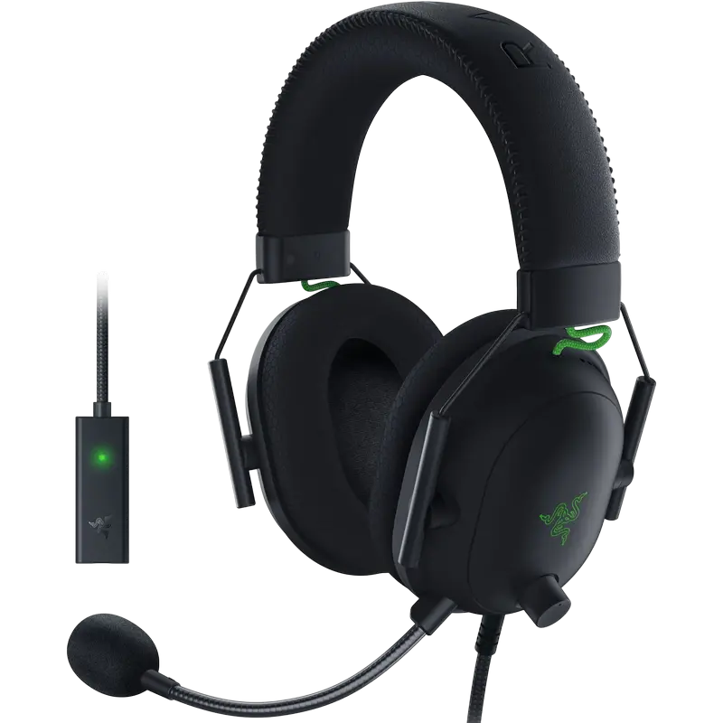 Gaming Headset Razer BlackShark V2, 50mm drivers, 12-28kHz, 32 Ohm, 100db, 262g, On-earcup control