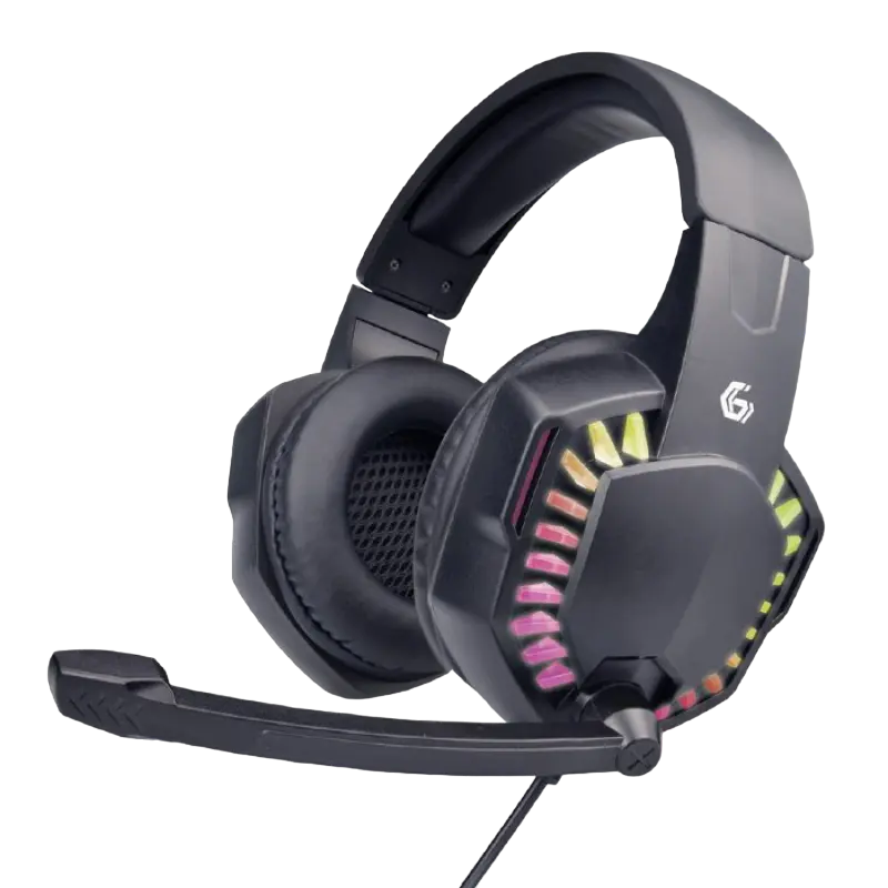 Gembird Gaming Headset GMB GHS-06, 40mm driver, 20-20000Hz, 32 Ohm, 105 db, 0.370g, 3.5mm, Black