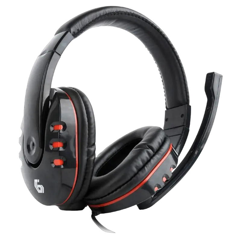 Gembird Gaming Headset GMB GHS-402, 40mm driver, 20-20000Hz, 32 Ohm, 105 db, 0.225g, 3.5mm, Black/Red