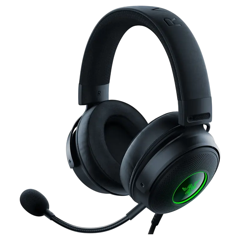 Gaming Headset Razer Kraken V3 HyperSense, 50mm drivers, 20-20kHz, 32 Ohm, 96db, 344g, Detachable Mi