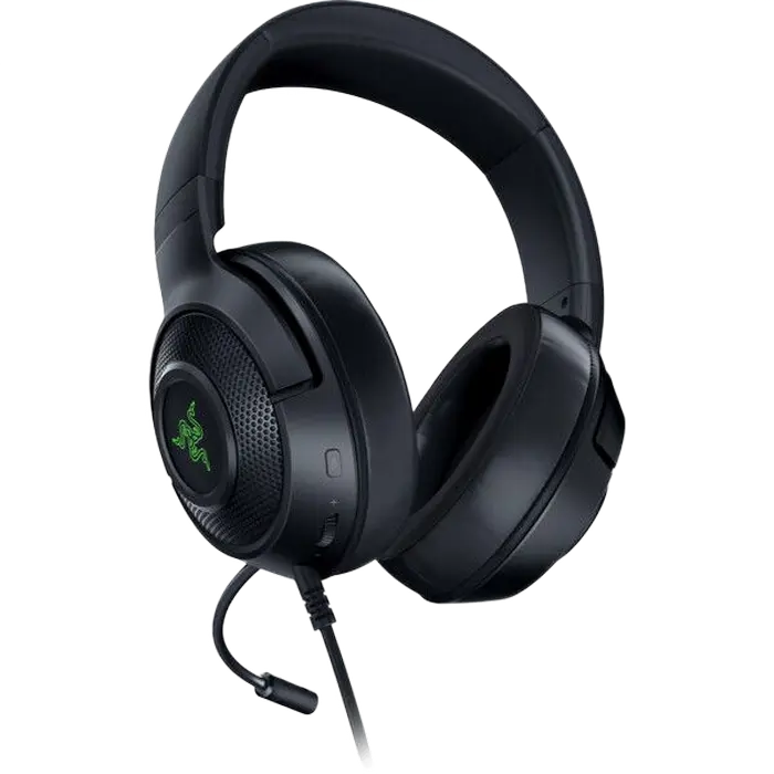 Gaming Headset Razer Kraken V3 X, 40mm driver, 12-28kHz, 32 Ohm, 103db, 285g, On-earcup control, Ca