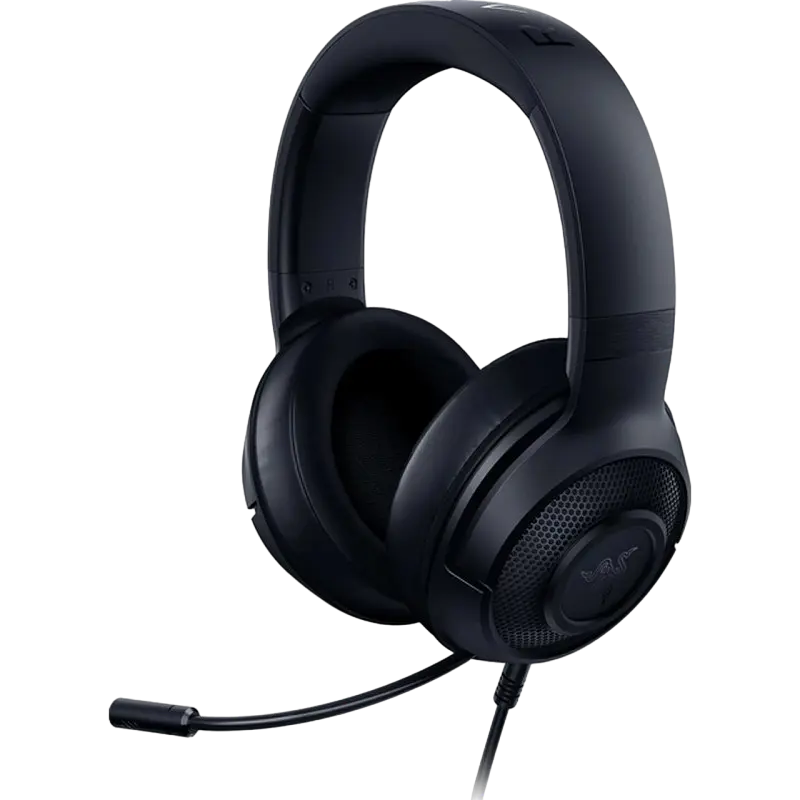 Gaming Headset Razer Kraken X Lite, 40mm drivers, 12-28kHz, 32 Ohm, 109db, 230g, Cardioid microphone
