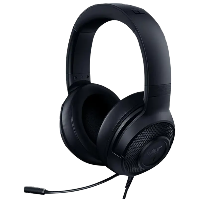 Gaming Headset Razer Kraken X, 40mm drivers, 12-28kHz, 32 Ohm, 109db, 250g, On-earcup control, Cardi