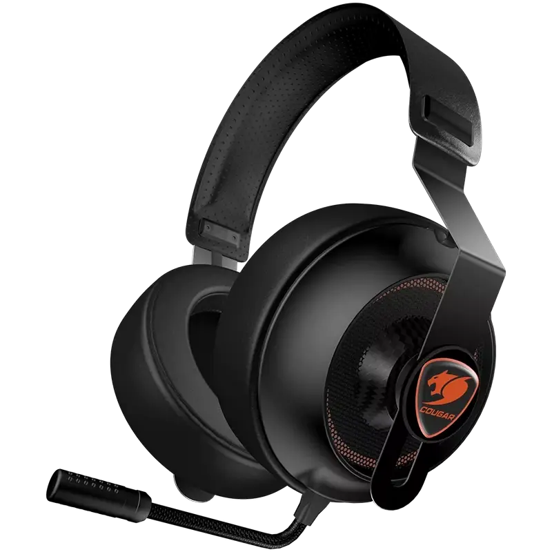 Cougar Gaming Headset Phontum Essential, 40mm driver, 20Hz - 20KHz, 32 Ohm, 10dB, 387g,, 3.5mm, Black
