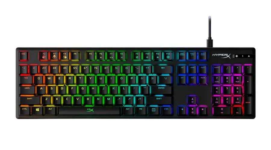 Gaming Keyboard HyperX Alloy Origins, Mechanical, Linear SW, Aluminum, Onboard Memory, Game Mode, RG