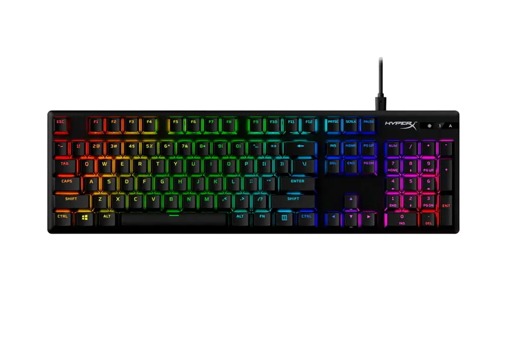 Gaming Keyboard HyperX Alloy Origins PBT, Mechanical, Linear SW, PBT Keycaps, Aluminum, Onboard Memo