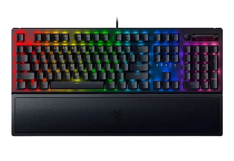 Gaming Keyboard Razer BlackWidow V3, Mechanical, Linear SW, Aluminum, Macro, Digital Wheel, Media Co