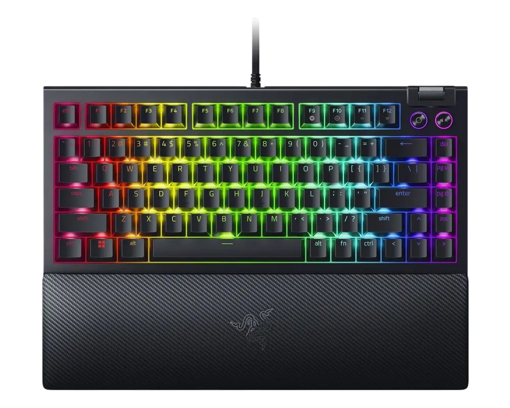 Gaming Keyboard Razer BlackWidow V4 75% Hot-Swappable US Layout Black