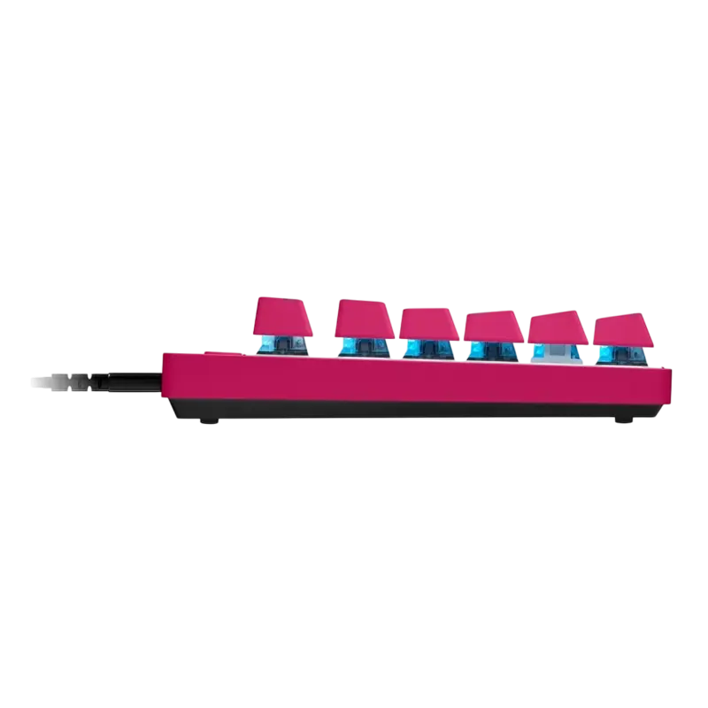 Tastatura gaming Logitech G PRO X TKL Rapid, mecanica, switch-uri magnetice analogice, RGB, Magenta, vedere alternativă
