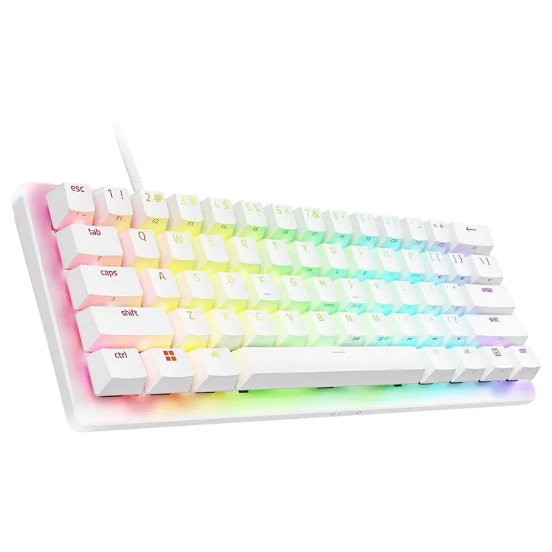 Tastatura gaming Razer Huntsman V3 Pro Mini, alba, vedere alternativă