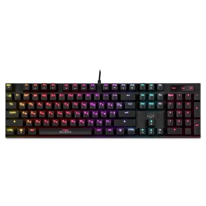Gaming Keyboard SVEN KB-G8900, Mechanical, Fn keys, G Keys, Programmable, Built-in memory, Win Lock