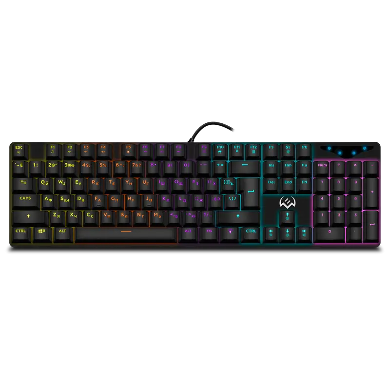 Gaming Keyboard SVEN KB-G9300, Mechanical, Blue SW, Fn keys, Win Lock, Anti-Ghosting, Backlight, 1.8