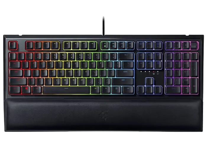 Gaming Keyboard Razer Ornata V2, Mecha-Membrane, Digital Wheel, Media Controls, Wrist Rest, Macro, R