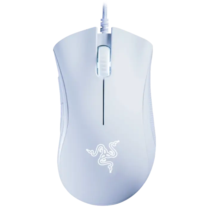 Mouse gaming Razer DeathAdder Essential, 6400 DPI, Alb