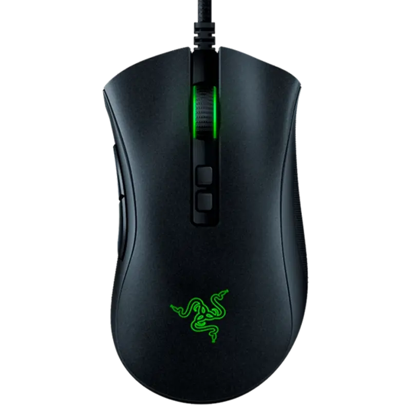 Gaming Mouse Razer DeathAdder V2, 20к dpi, 8 buttons, 50G, 650IPS, 82g, Opt.SW, On-Board Memory, RGB
