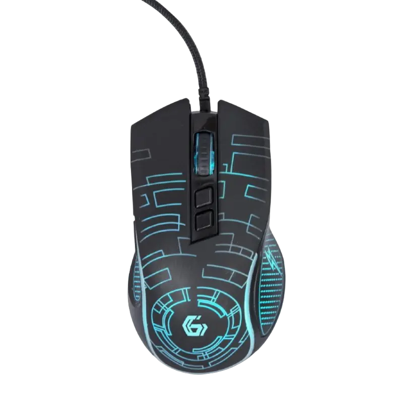 Gembird Gaming Mouse GMB MUSG-RGB-01, 1200-3600 dpi, 7 buttons, Ergonomic, Backlight, 1.5m, USB