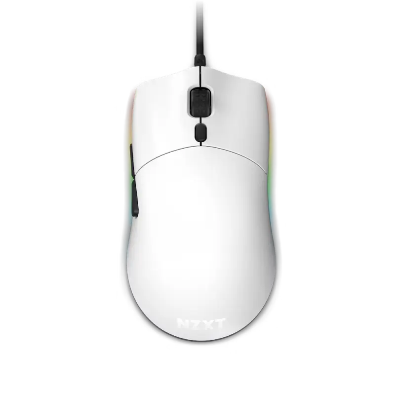 Mouse gaming NZXT Lift, 16000 DPI PixArt 3389, RGB, 67g, USB, Alb